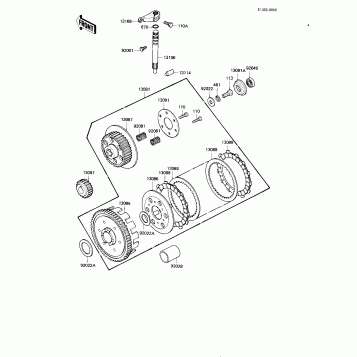 CLUTCH ('82-'83 KE175-D4/D5)