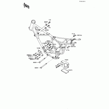 FRAME FITTINGS/BATTERY CASE