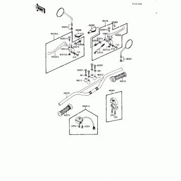 HANDLEBAR ('82-'83 KE175-D4/D5)