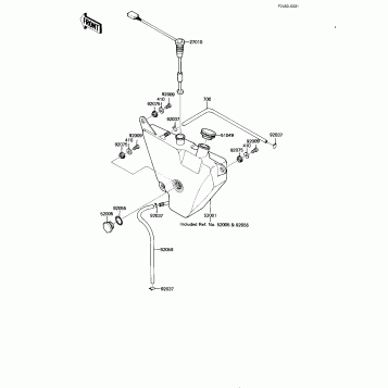 OIL TANK ('82-'83 KE175-D4/D5)