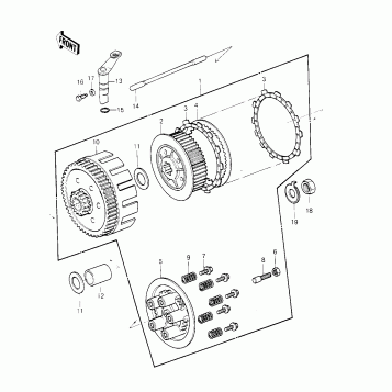 CLUTCH ('81KDX250-B1)