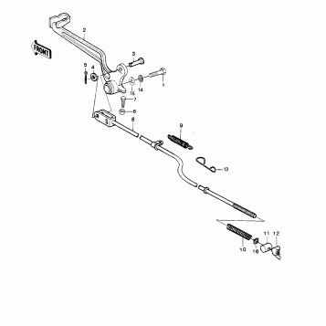BRAKE PEDAL ('81KDX250-B1)