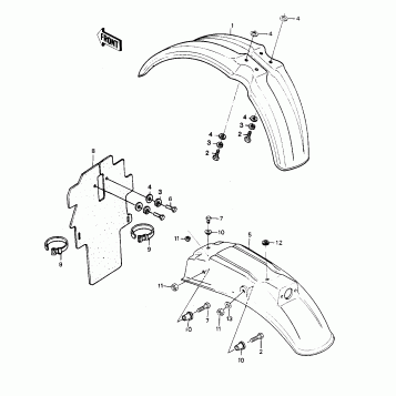 FENDERS ('81KDX250-B1)