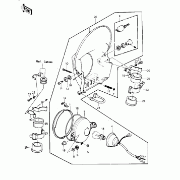 HEADLIGHT ('81KDX250-B1)