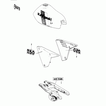 LABELS ('81KDX250-B1)