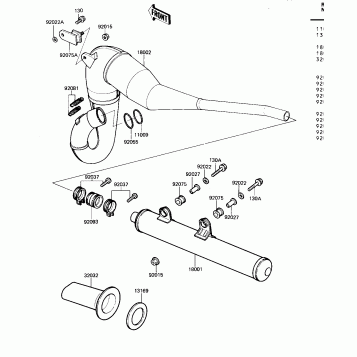 MUFFLER ('82 KDX250-B2)