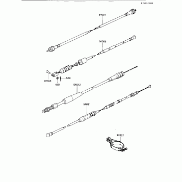 CABLES ('82 KDX250-B2)