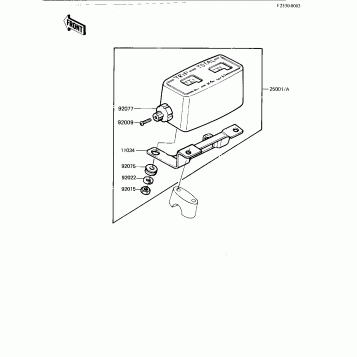 METER ('82 KDX250-B2)