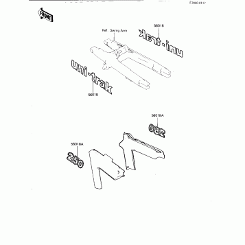 LABELS ('82 KDX250-B2)
