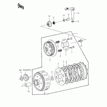 CLUTCH ('81 KX80-C1)