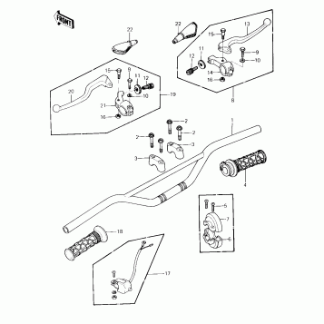 HANDLEBAR ('81 KX80-C1)