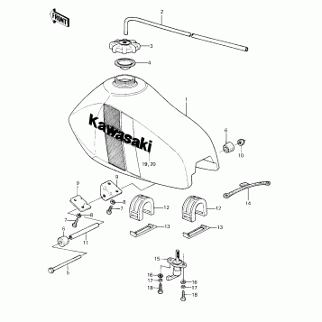 FUEL TANK ('81 KX80-C1)