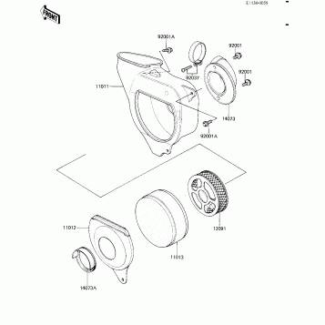 AIR CLEANER ('82 KX80-C2)