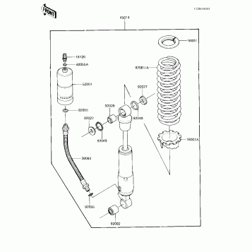 SHOCK ABSORBER (F/NO.007284-)