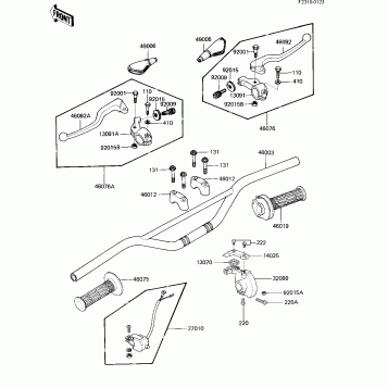 HANDLEBAR ('82 KX80-C2)