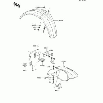 FENDERS ('82 KX80-C2)