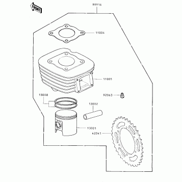 OPTIONAL PARTS ('82 KX80-C2)