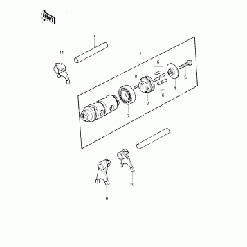 GEAR CHANGE DRUM & FORKS