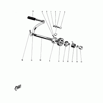 KICKSTARTER MECHANISM