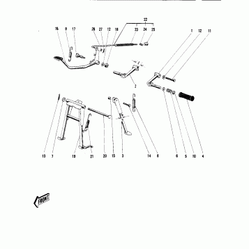FOOTRESTS/STANDS/BRAKE PEDAL
