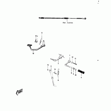 FOOTRESTS/STAND/BRAKE PEDAL