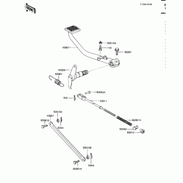 BRAKE PEDAL/TORQUE LINK