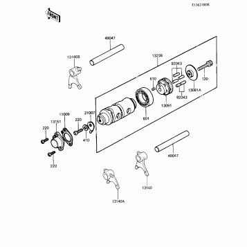 GEAR CHANGE DRUM & FORKS