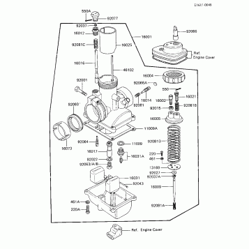 CARBURETOR (KE100-B1/B2/B3/B4)