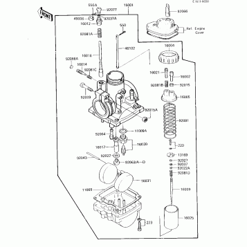 CARBURETOR (KE100-B5, US)