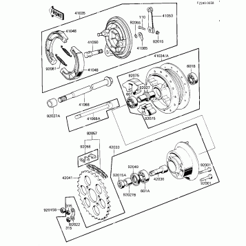 REAR HUB/BRAKE/CHAIN