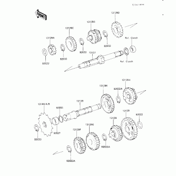 TRANSMISSION (KX125-B2)