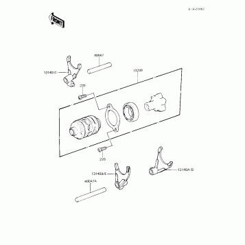 GEAR CHANGE DRUM & FORKS