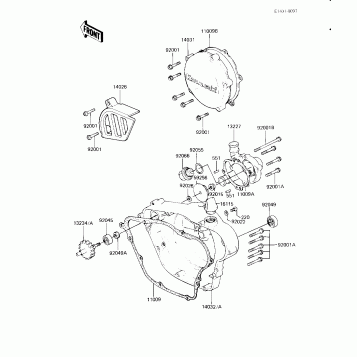 ENGINE COVERS/WATER PUMP