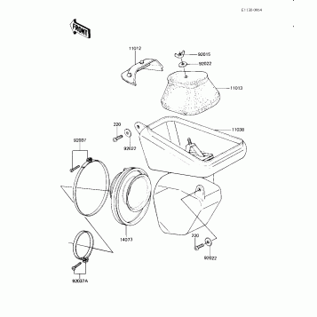 AIR CLEANER (KX125-B1)