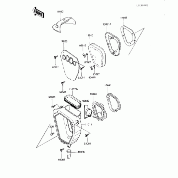 AIR CLEANER (KX125-B2)