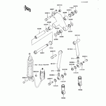 REAR SUSPENSION (KX125-B1)
