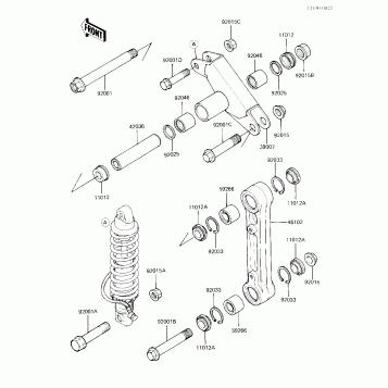 REAR SUSPENSION (KX125-B2)