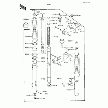 FRONT FORK (KX125-B1)