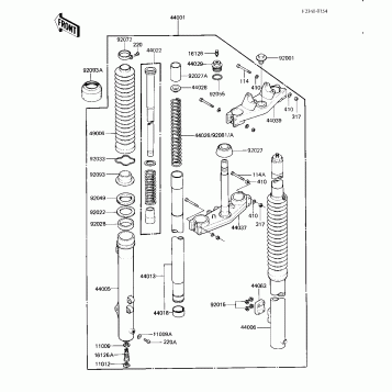 FRONT FORK (KX125-B2)