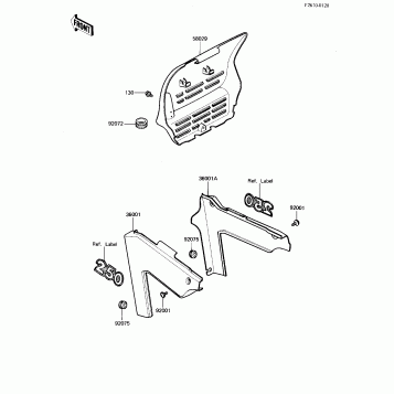 NUMBER PLATE/SIDE COVERS