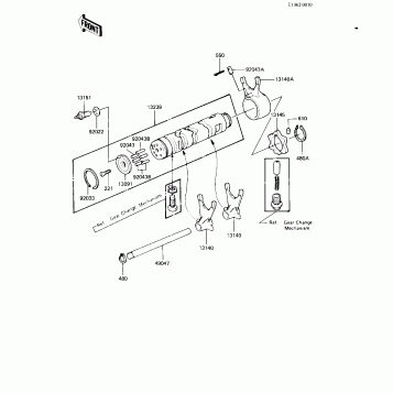 GEAR CHANGE DRUM & FORKS