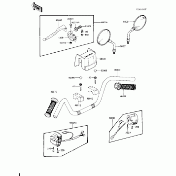 HANDLEBAR (KZ1100-D2)