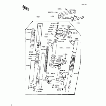 FRONT FORK (KZ1100-D1)
