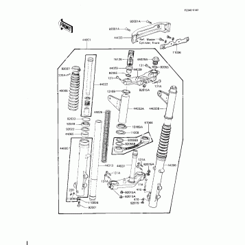 FRONT FORK (KZ1100-D2)