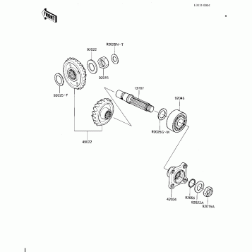 FRONT BEVEL GEARS