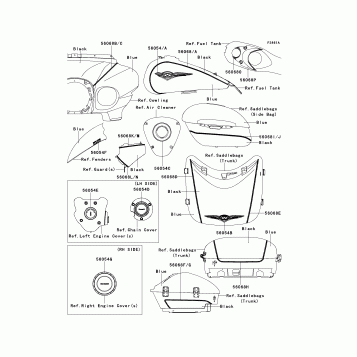 Decals(Blue/Black)(B9FA)