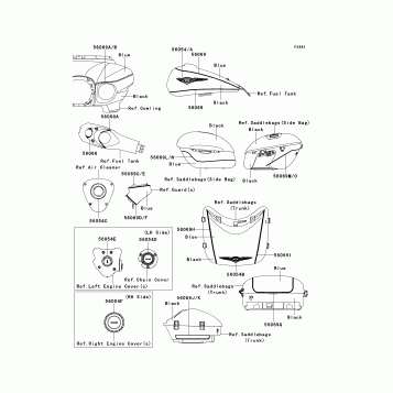 Decals(Black/Blue)(ADF)