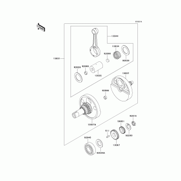 Crankshaft(KL650AE032206-)