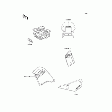 Decals(Green)(KL650-A10/A11/A12)