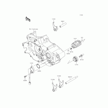 Gear Change Drum/Shift Fork(s)